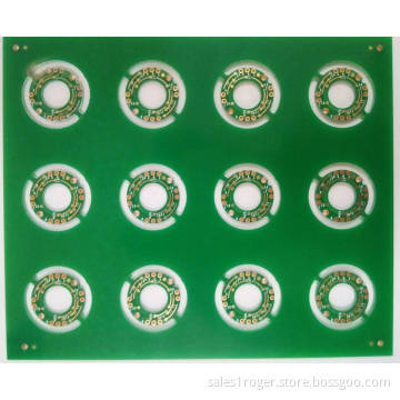 PCB with selective plating hard gold